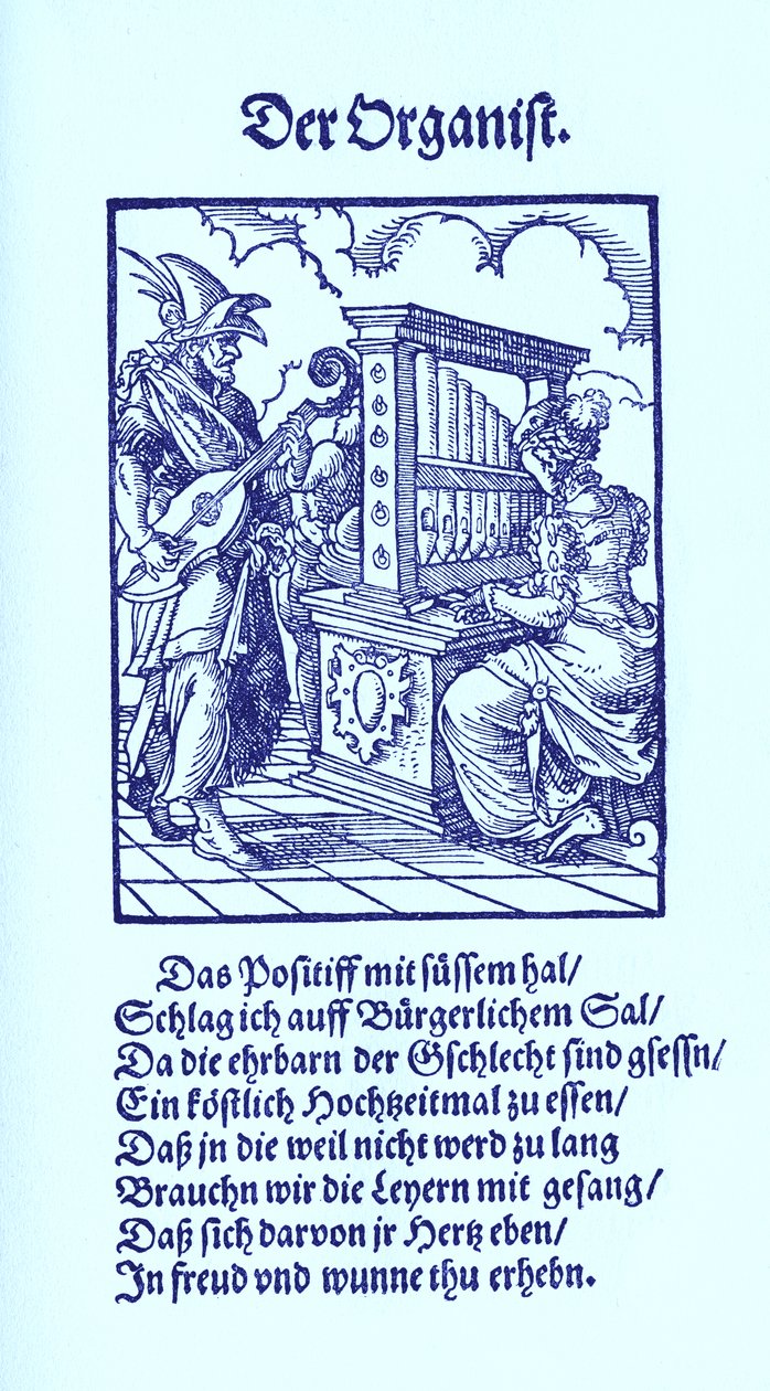 Organist av Jost Amman