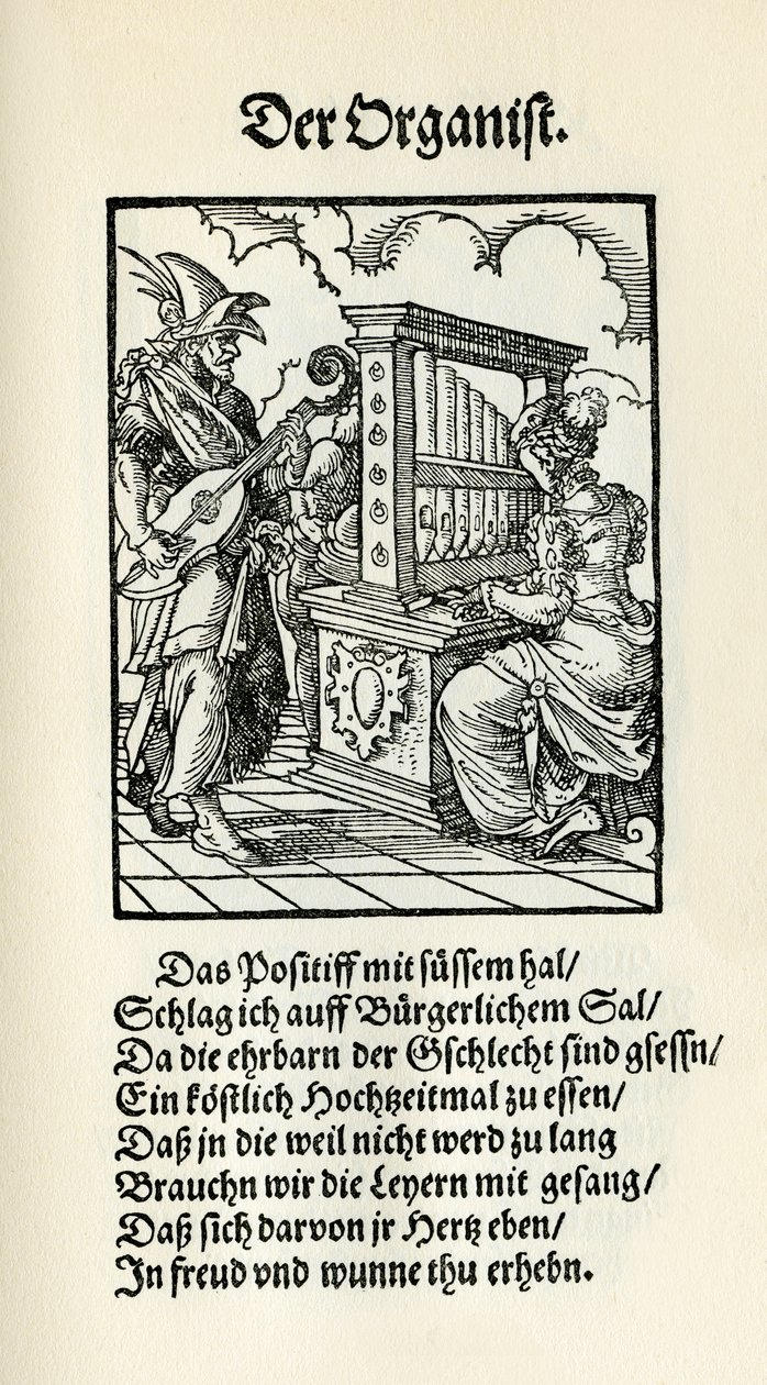 Organist av Jost Amman