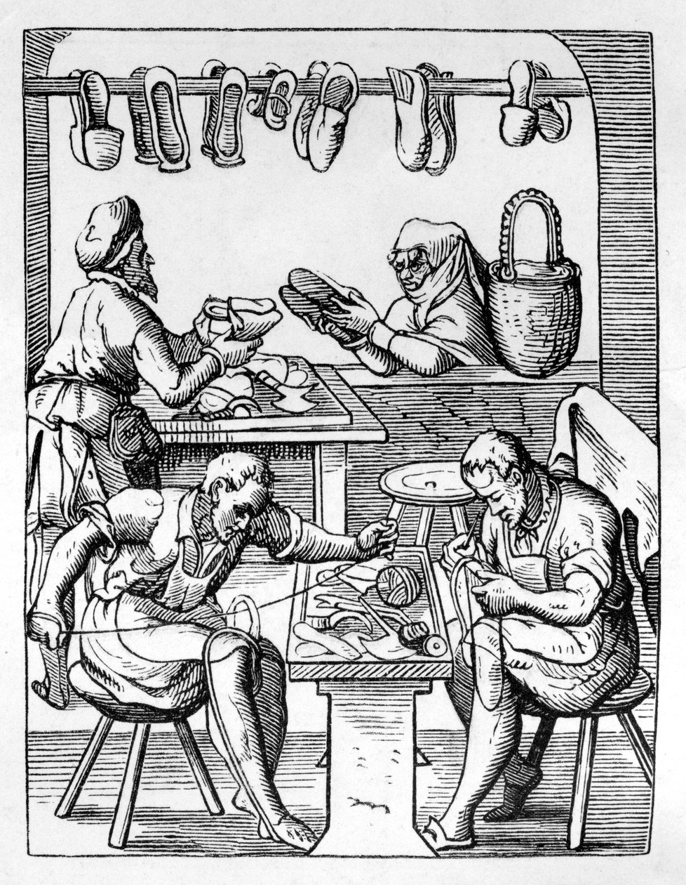 Skomakare, c1559-1591 av Jost Amman