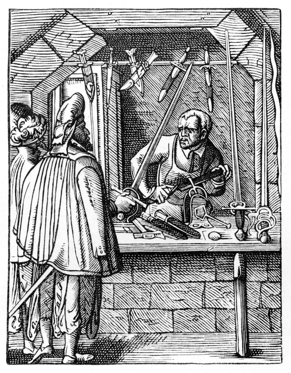 Svärdmakare, c1559-1591 av Jost Amman