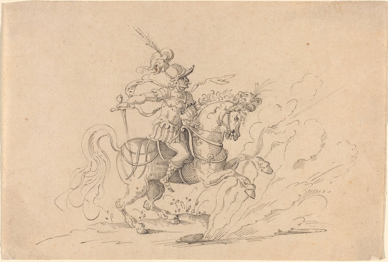 Marcus Curtius offer av Jost Amman