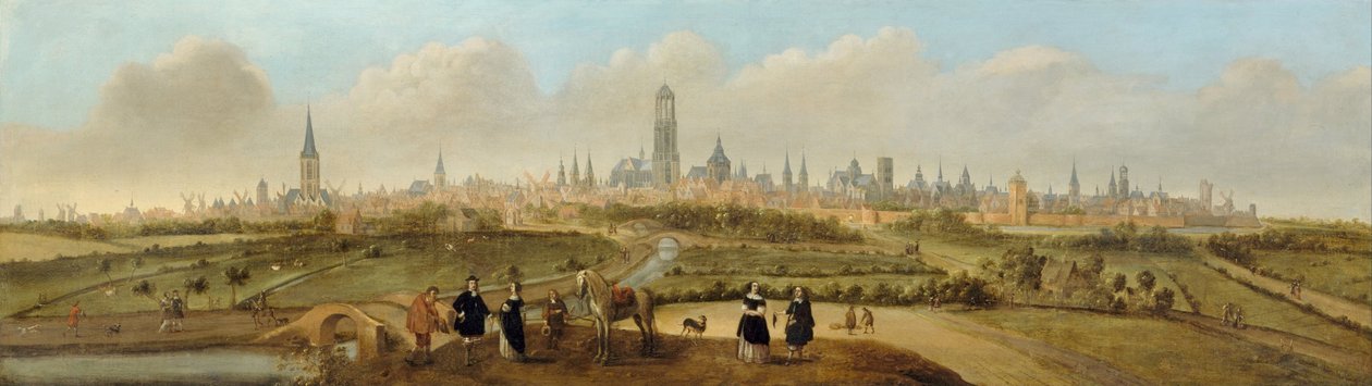 Utsikt över staden Utrecht, ca. 1650-1660 av Jost Cornelisz Droochsloot