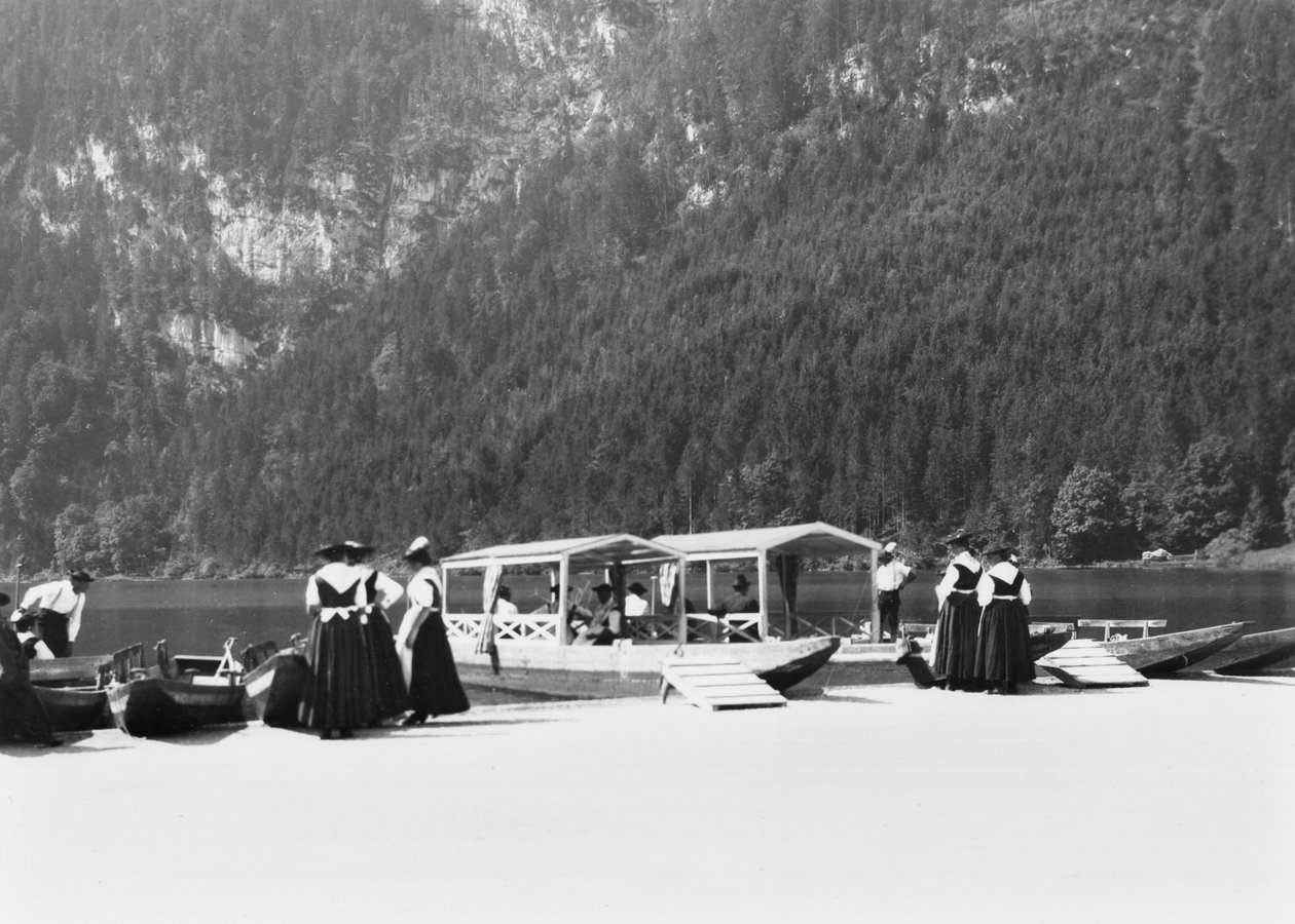 Båtar vid Konigssee, ca 1910 av Jousset
