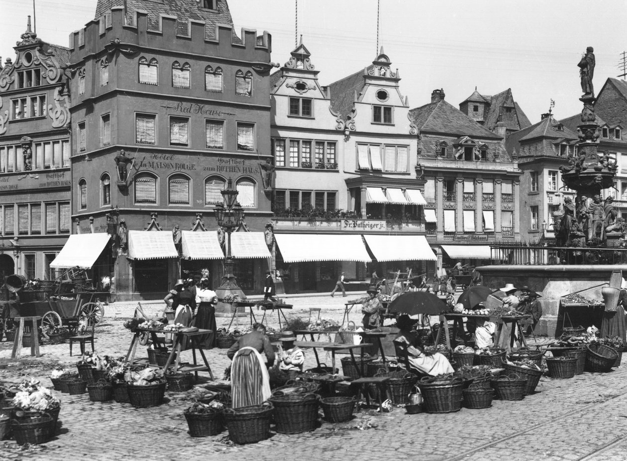 Marknaden i Trier, ca 1910 av Jousset