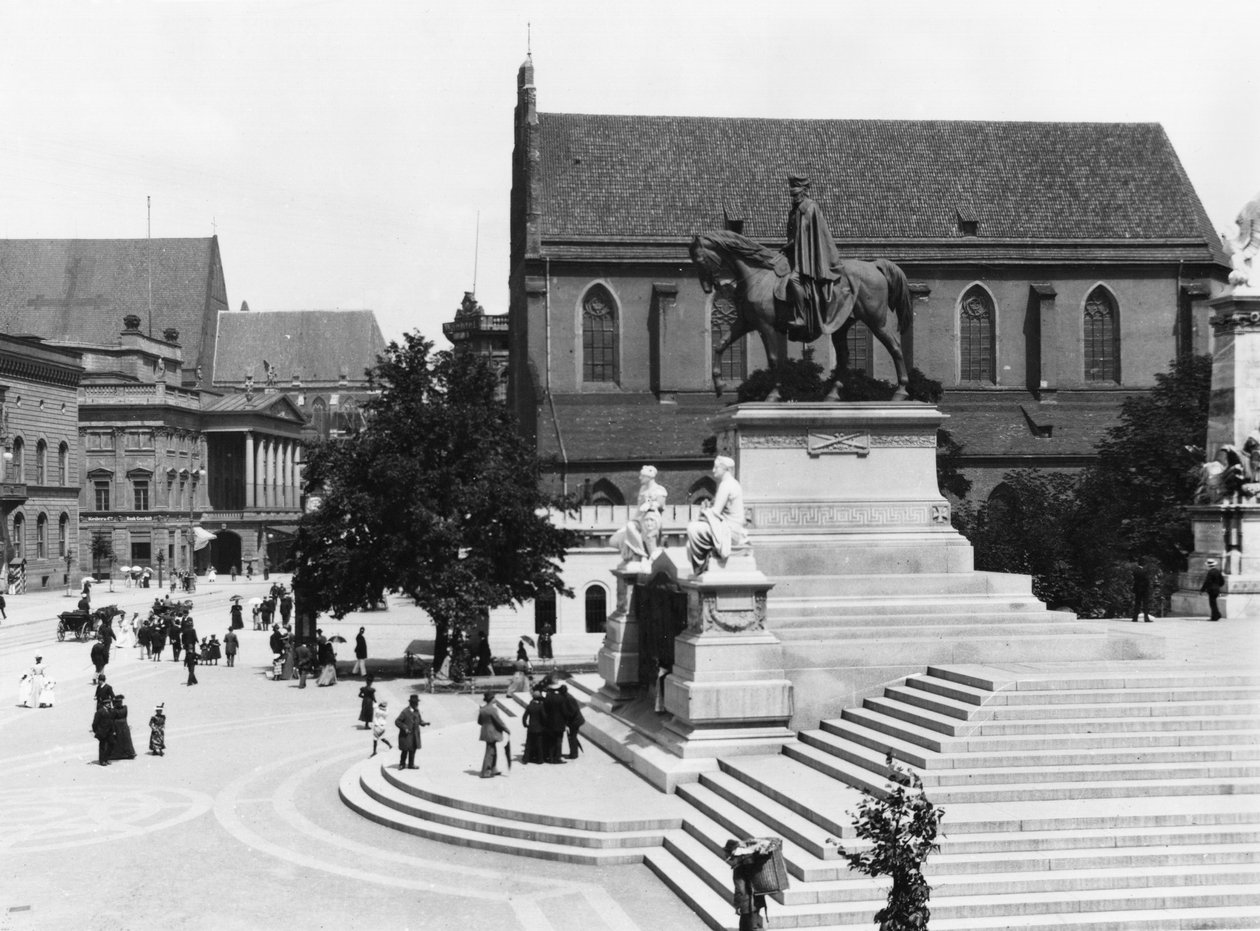 Utsikt över Schweidnitz, Breslau (dagens Wroclaw) Polen, ca 1910 av Jousset