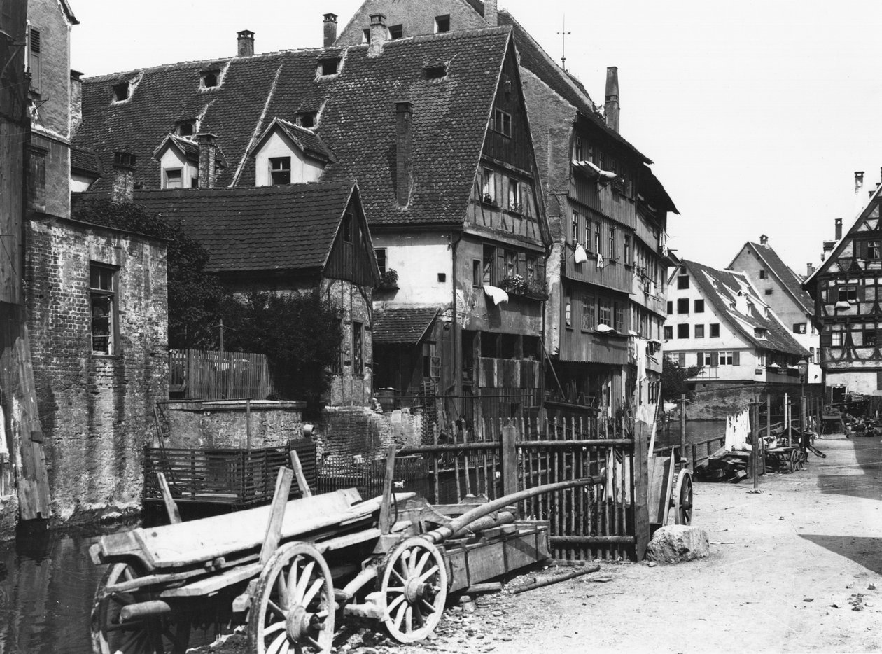 Utsikt över Gamla kvarteren, Ulm, ca 1910 av Jousset