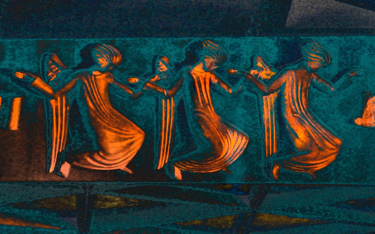 Attending the Annunciation, från serien Annunciation, 2016 (fotogrpah) av Joy Lions