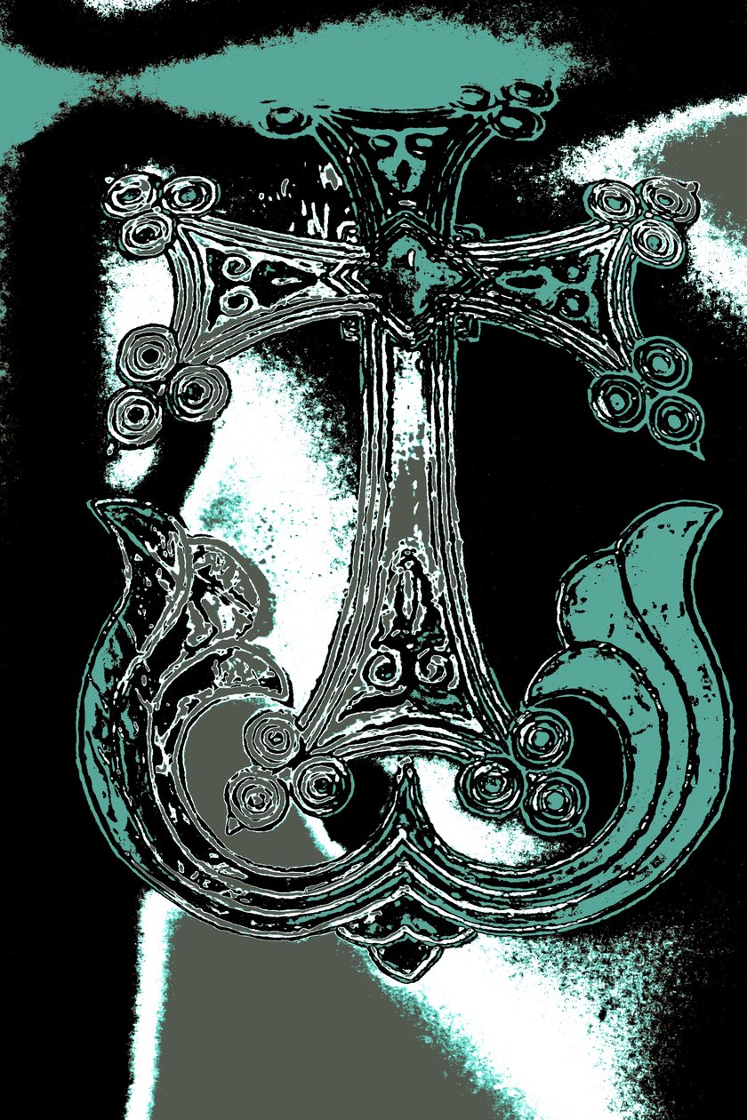 Ornamentalt kors, ur serien Church of the Holy Sepulchre, 2015 (fotografi) av Joy Lions