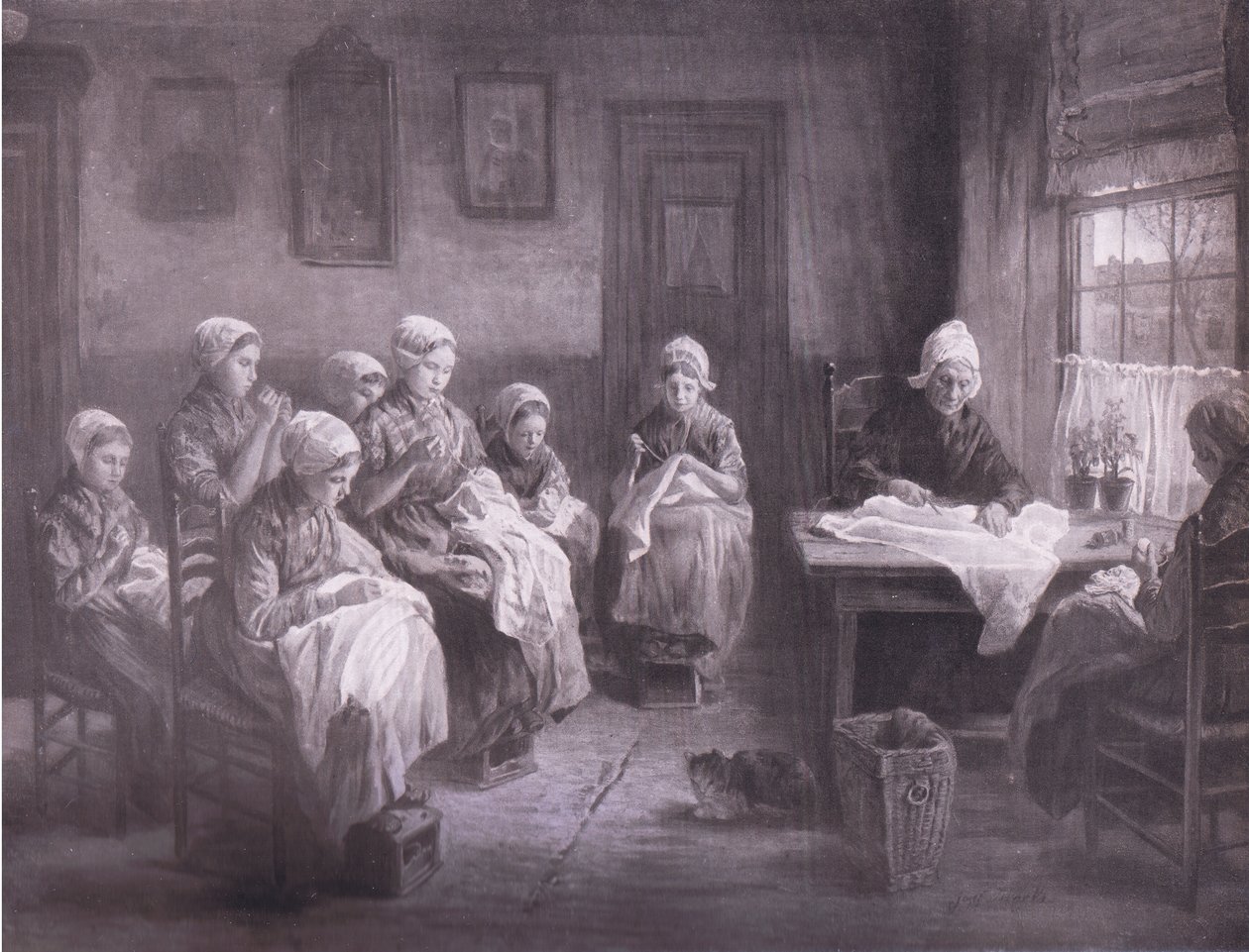 Syskolan i Katwyk, Bibbys Annual, 1916-1917 av Jozef Israëls