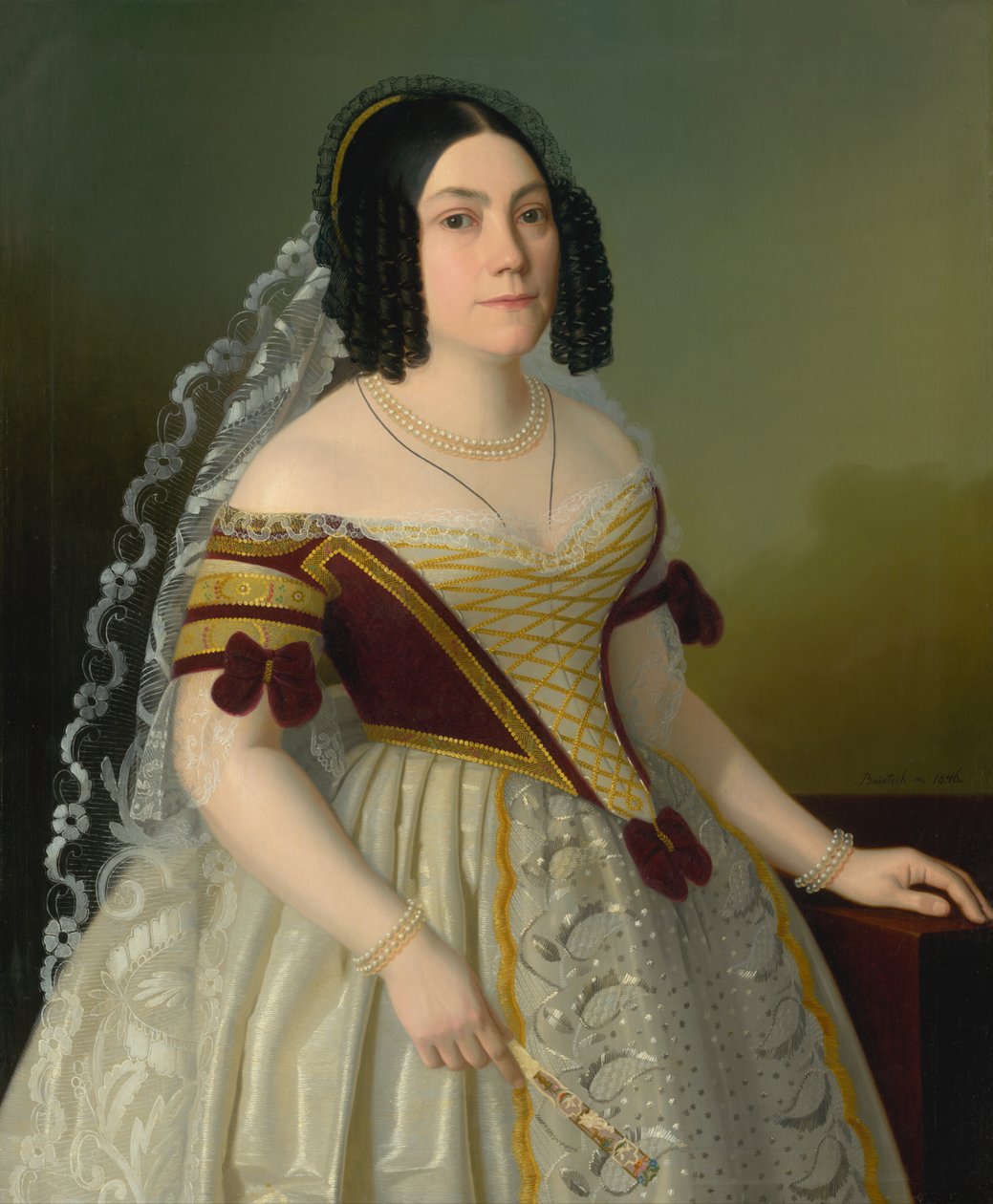 Portrait of Piroška Radvanská av Jozef Božetech Klemens