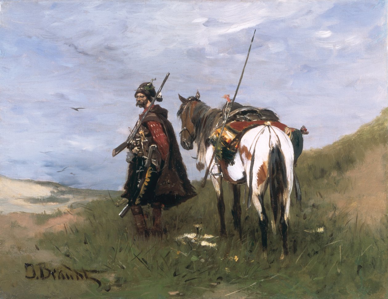 In Wild Fields, c.1900 av Jozef Brandt
