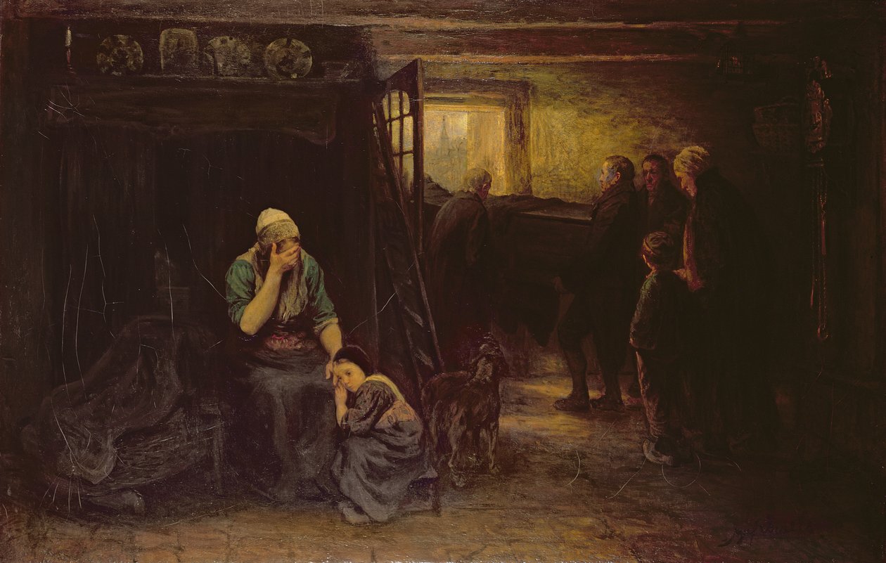 Sorg (Från mörker till ljus), ca 1871 av Jozef Israëls