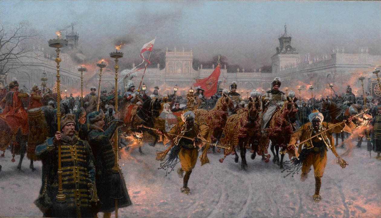 Avgång från Wilanów av John III Sobieski och Marysienka, 1897. av Jozef Brandt
