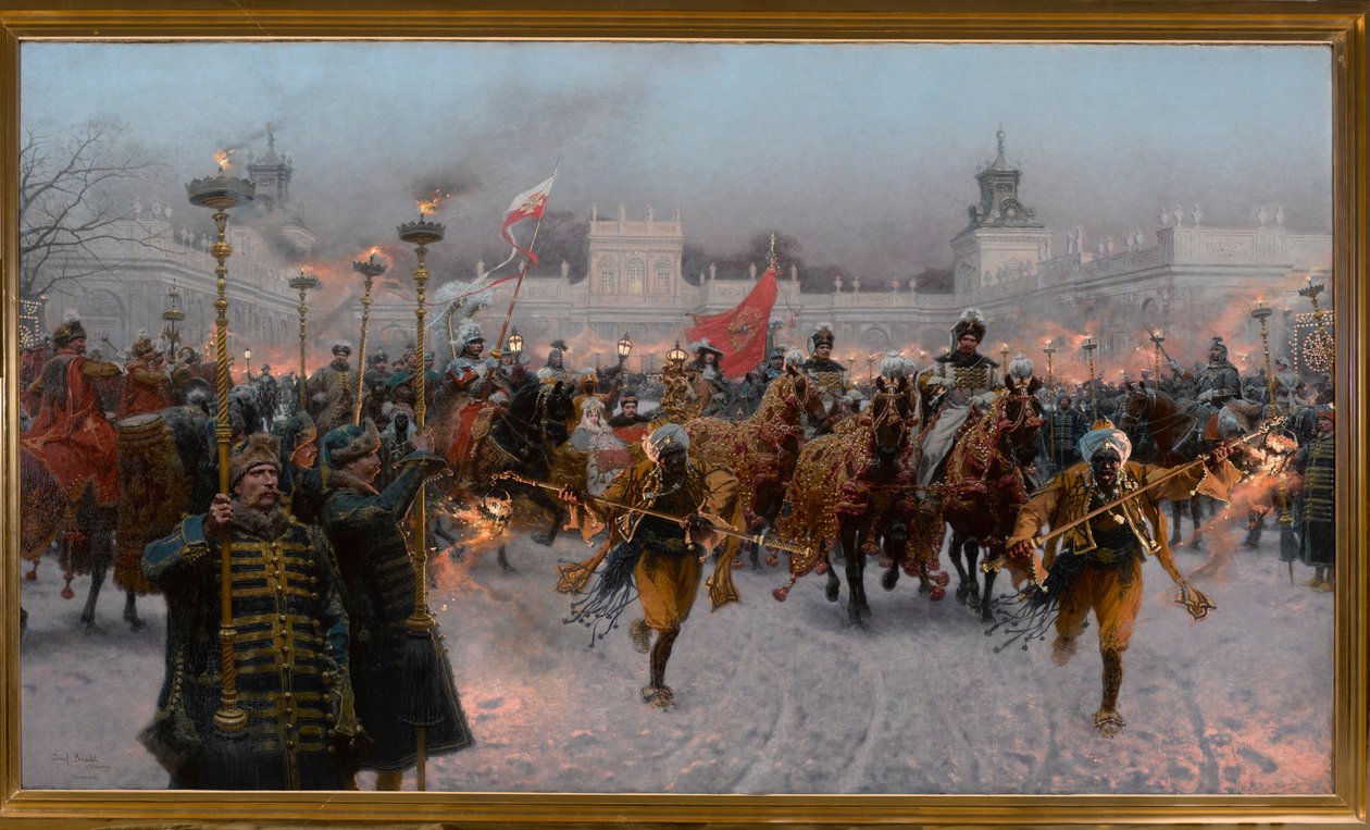 Avgång från Wilanów av John III Sobieski och Marysienka, 1897. av Jozef Brandt