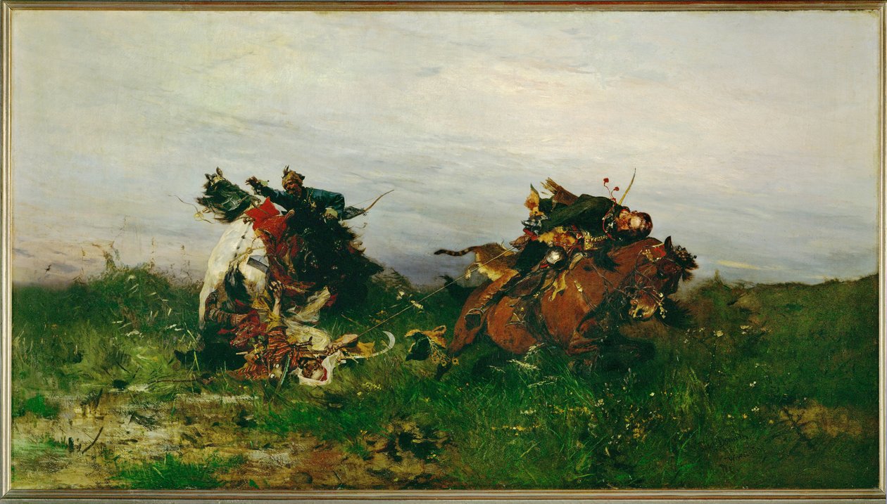 The noose (målning på duk) av Jozef Brandt