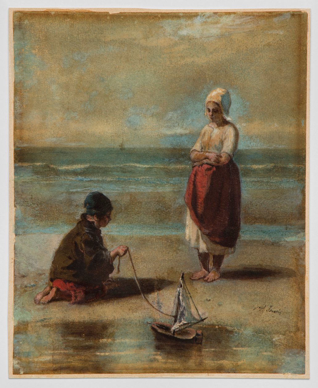 Barn vid havet av Jozef Israëls