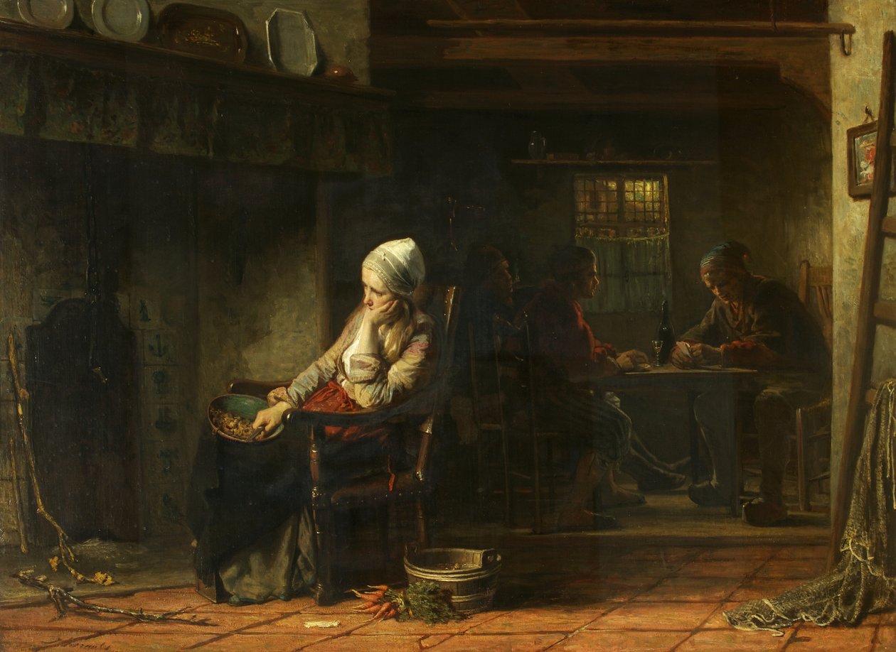 En olycklig kvinna eller hemliga sorger, 1859 av Jozef Israëls