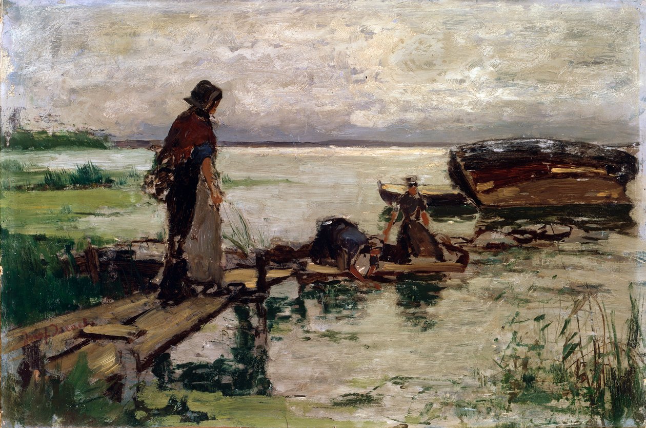 Vid havet, 1800- eller tidigt 1900-tal av Jozef Israëls