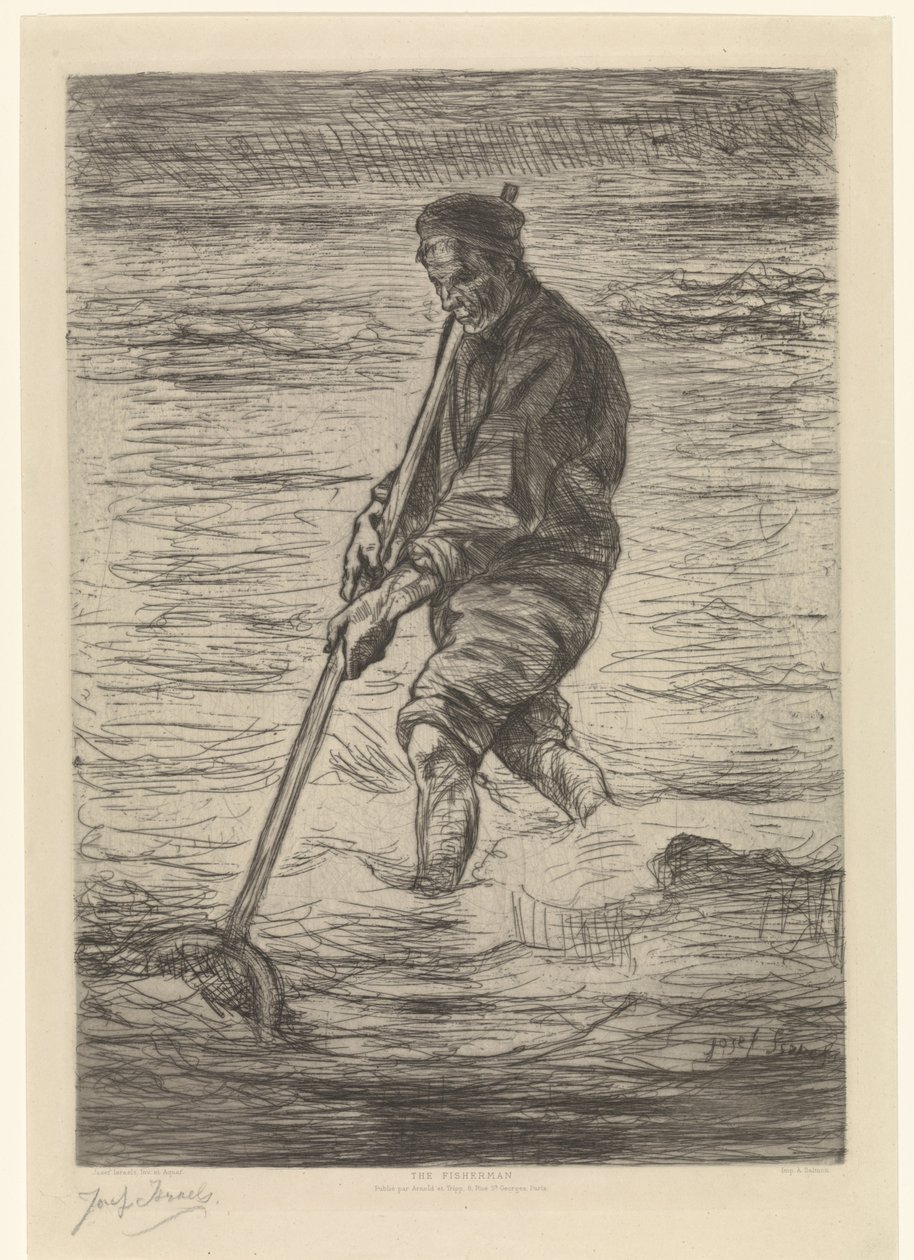 Skalfiskaren The Fisherman (titel på objekt) av Jozef Israëls