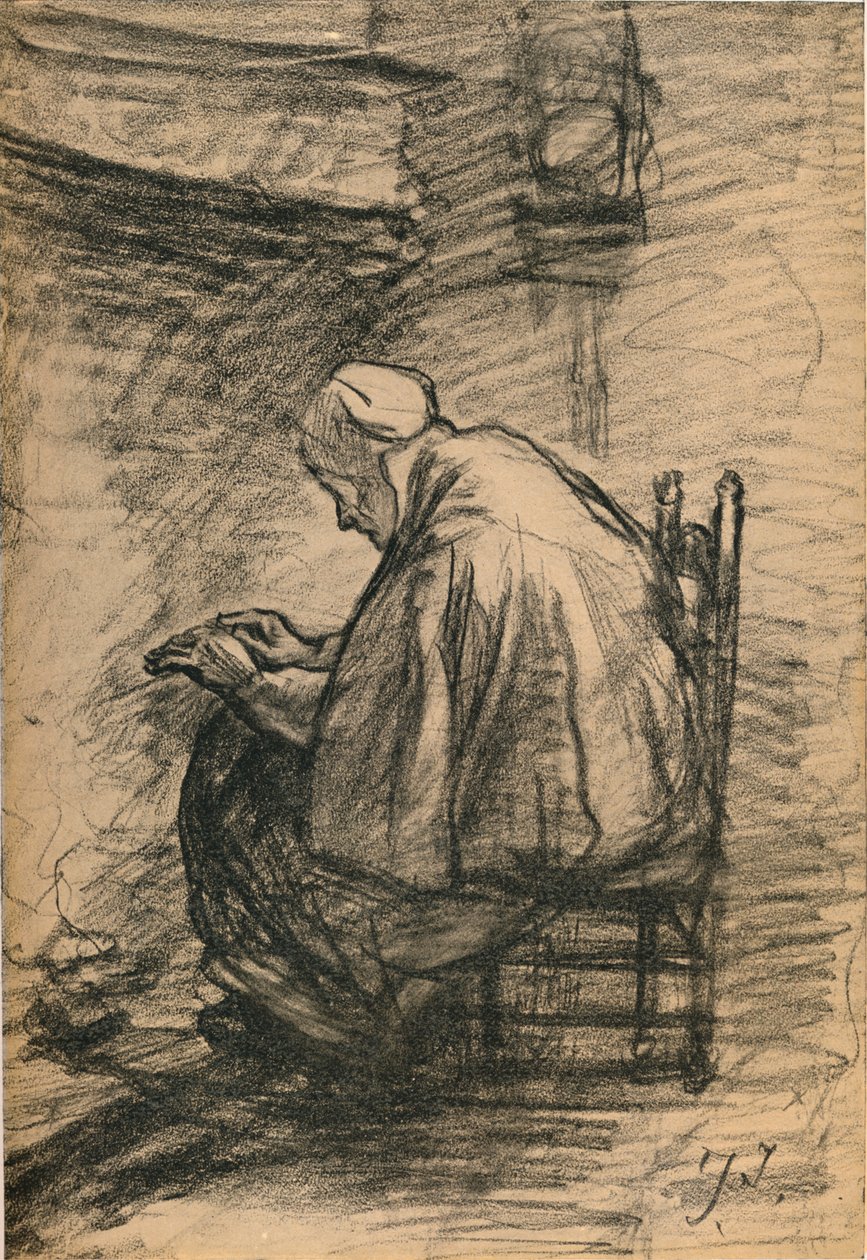Studie för hedrad ålderdom c1881 av Jozef Israëls