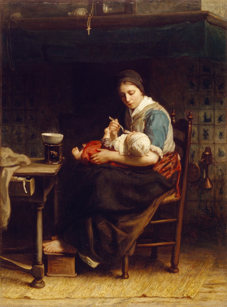 The Cottage Madonna, ca 1867 av Jozef Israëls