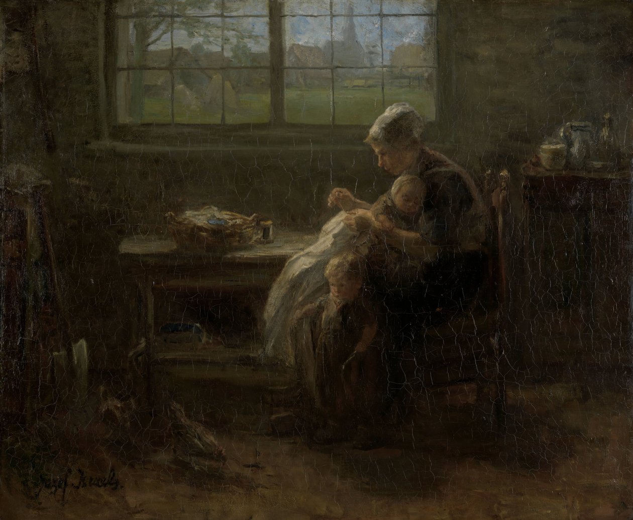 "The Joy of Motherhood" (originaltitel) av Jozef Israëls