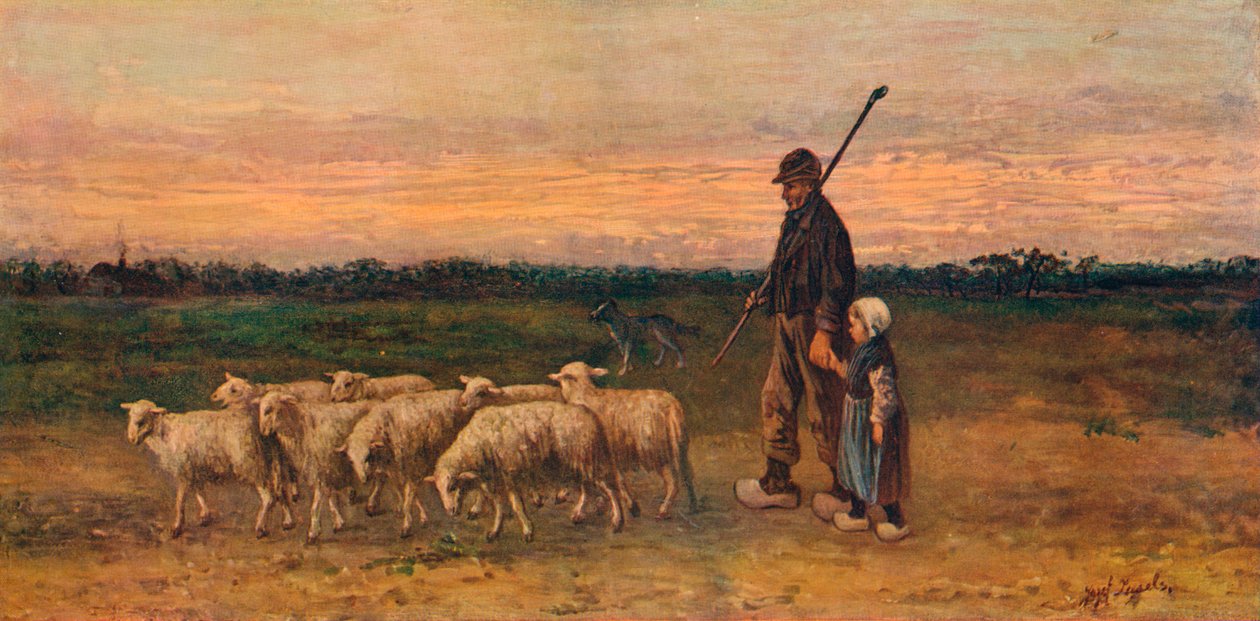 Flockens återkomst, c1899 av Jozef Israëls