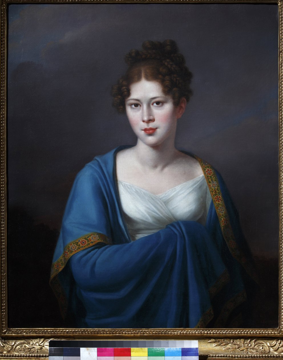 Comtesse Sofia Petrovna Lobanov Rostovsky - Porträtt av grevinnan Sofia Petrovna Lobanova-Rostovskaya (1798-1825), född Lopukhina - Jozef Oleszkiewicz (1777-1830). olja på duk av Jozef Oleszkiewicz