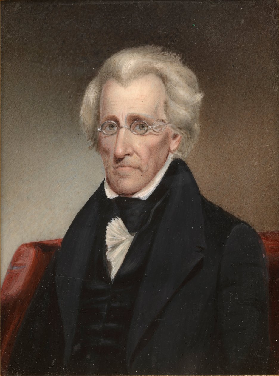 Porträtt av Andrew Jackson (1767-1845) av Jr. James Tooley