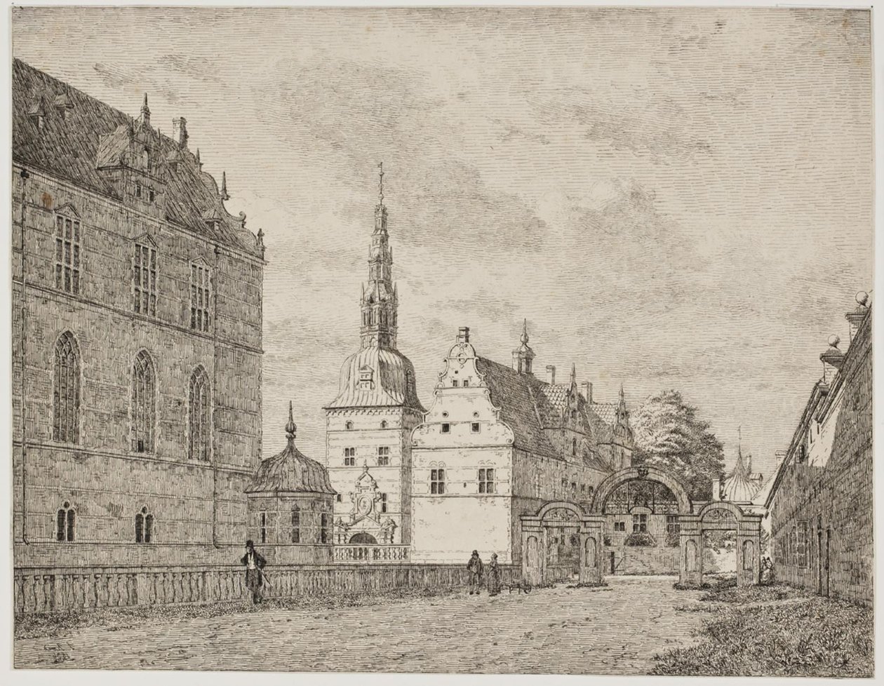 Karusselgården vid Frederiksborg av Jørgen Roed