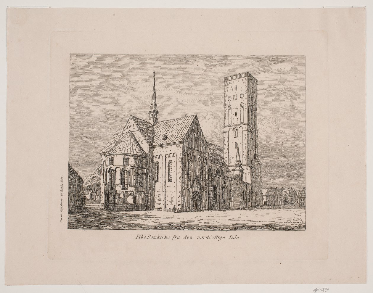 Ribe domkyrka från nordöstra sidan av Jørgen Roed