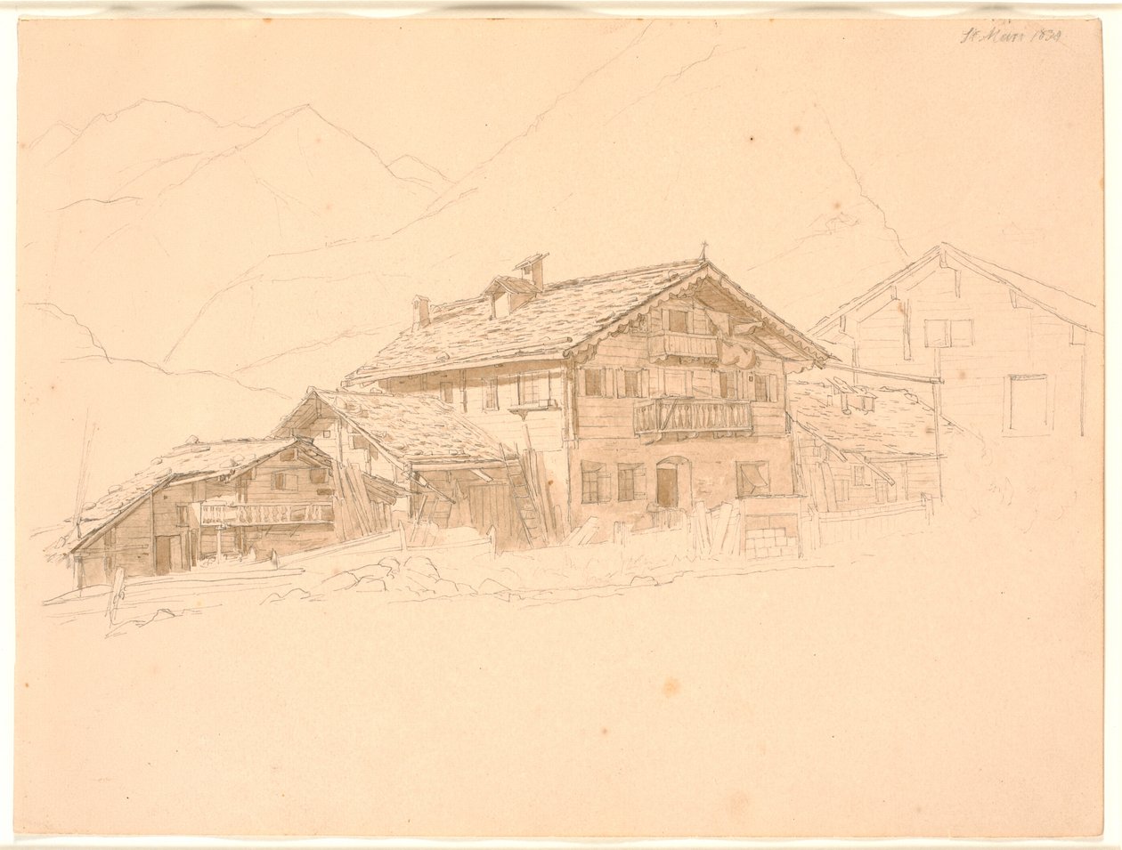 Bondgård i Tyrolen. St. Marie av Jørgen V. Sonne