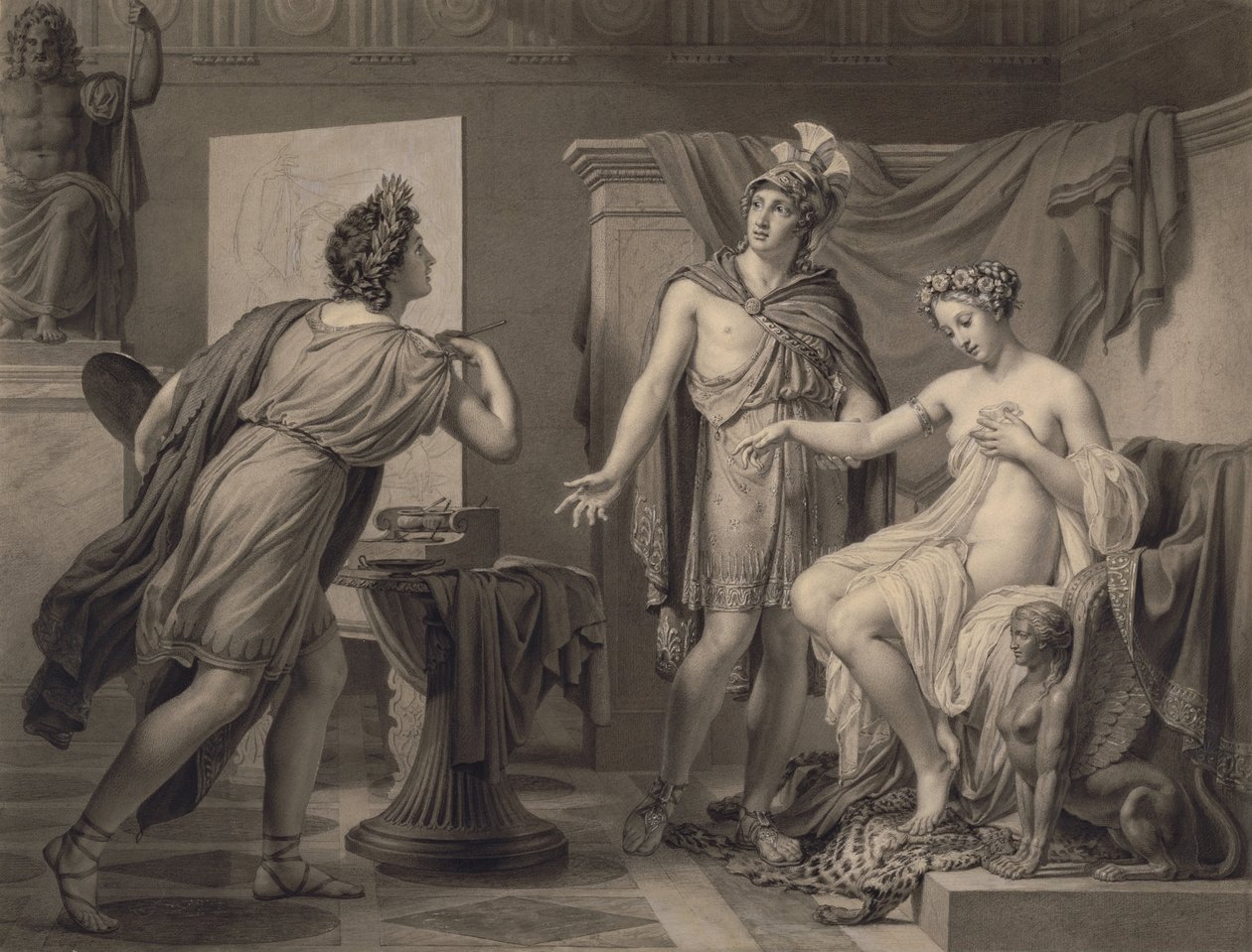 Alexander överlåter Campaspe till Apelles av Jérôme Martin Langlois