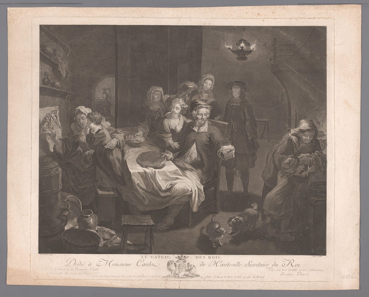 Trettondagsfirande Le Gateau des Rois. (titel på objekt) av Jérôme Danzel