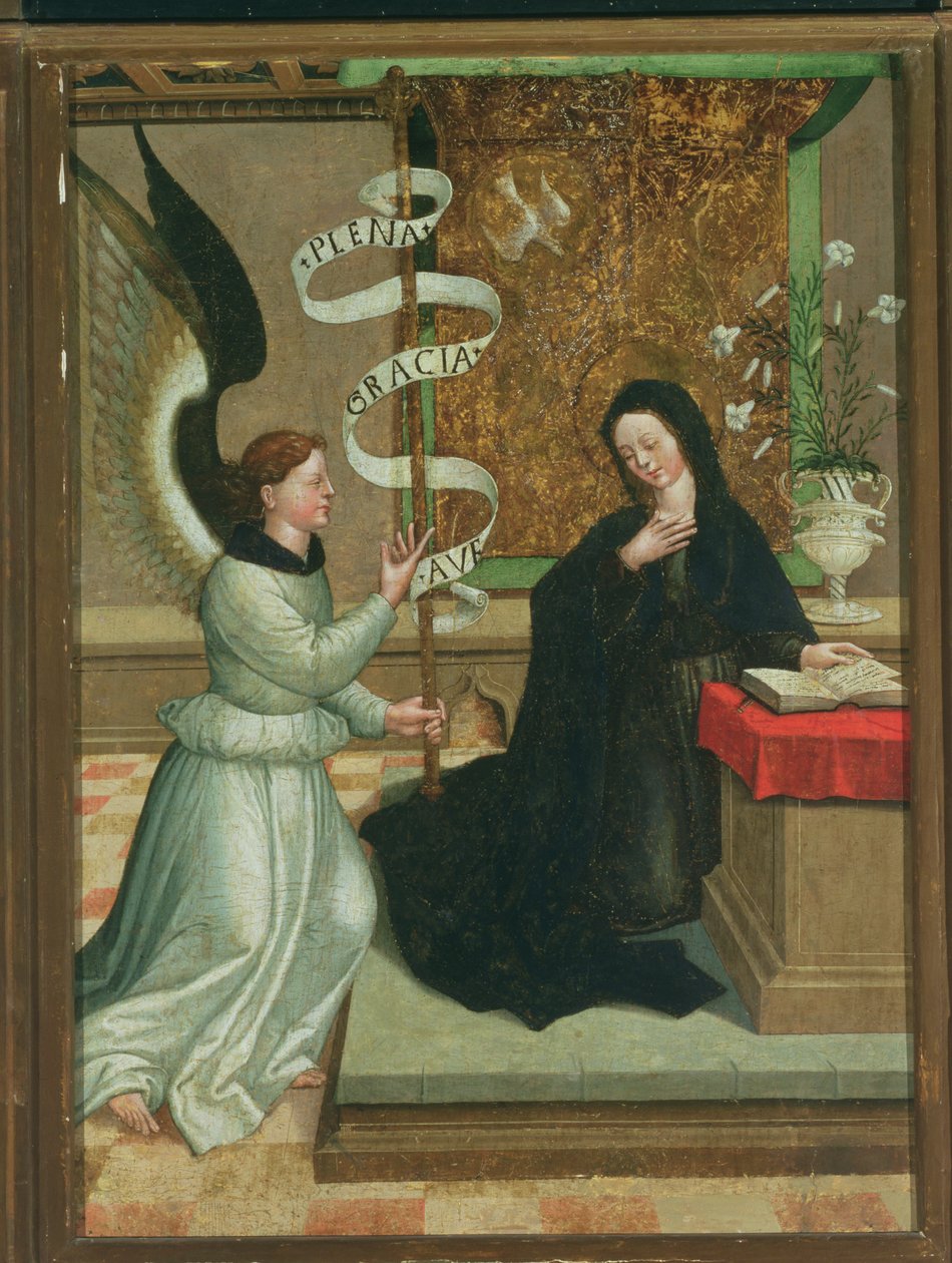 Tillkännagivandet (panel) av Juan de Borgoña