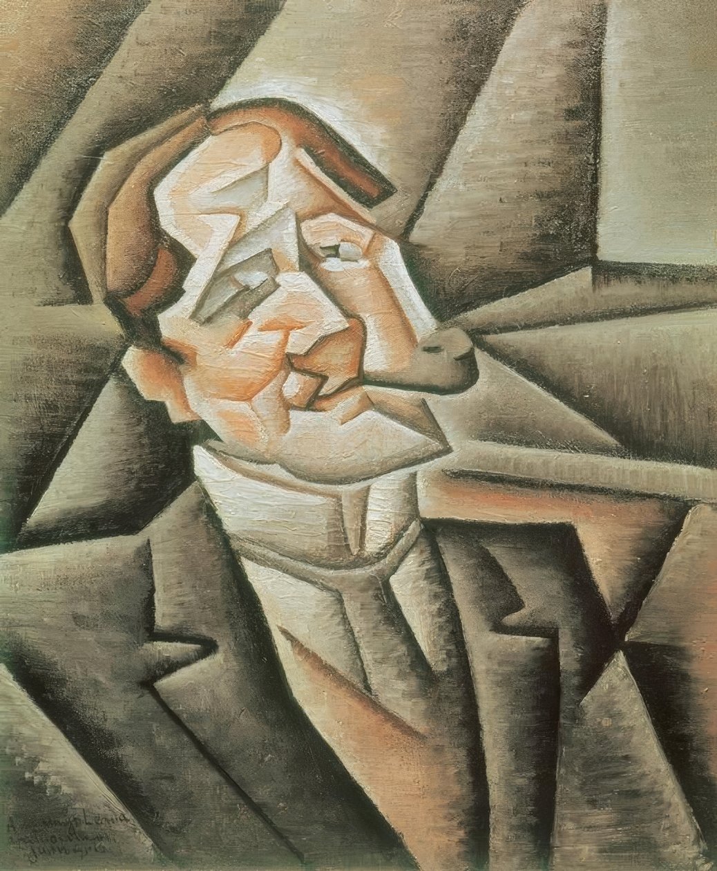 Mannen med pipan av Juan Gris