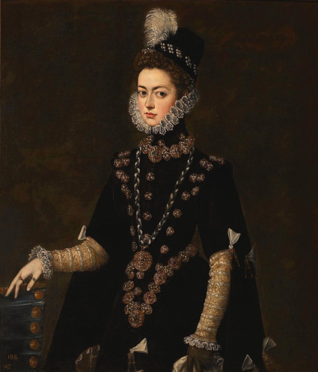 Infanta Catalina Micaela i Österrike av Juan Pantoja de la Cruz