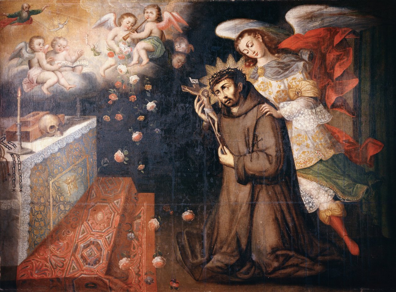 Passering av Saint John of God av Juan Zapaca Inga