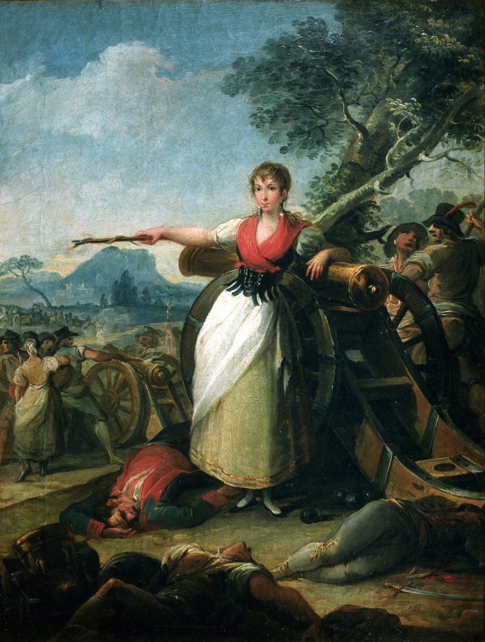 Spanska: Agustina de Aragón Agustina de Aragón av Juan Gálvez