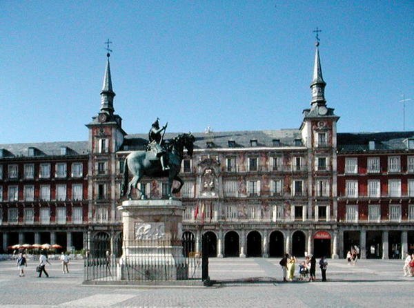 Utsikt över Plaza Mayor, ca 1619 (foto) av Juan Gomez de Mora