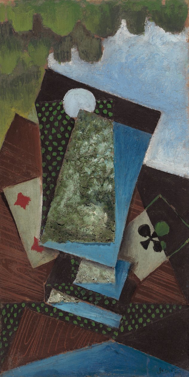 Klöveress och diamantfyra, 1915. av Juan Gris