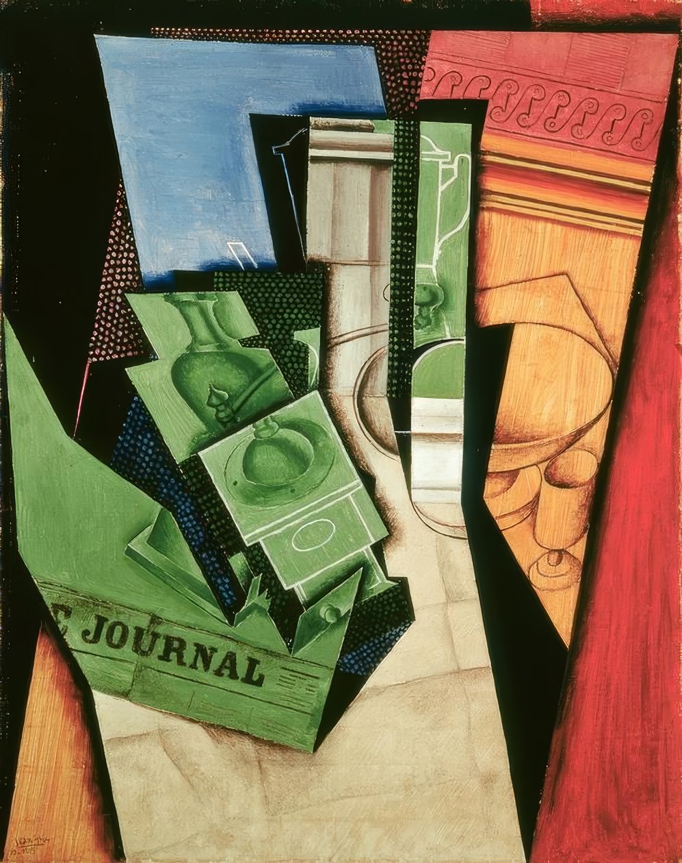 J.Gris, Frukosten, 1915 av Juan Gris