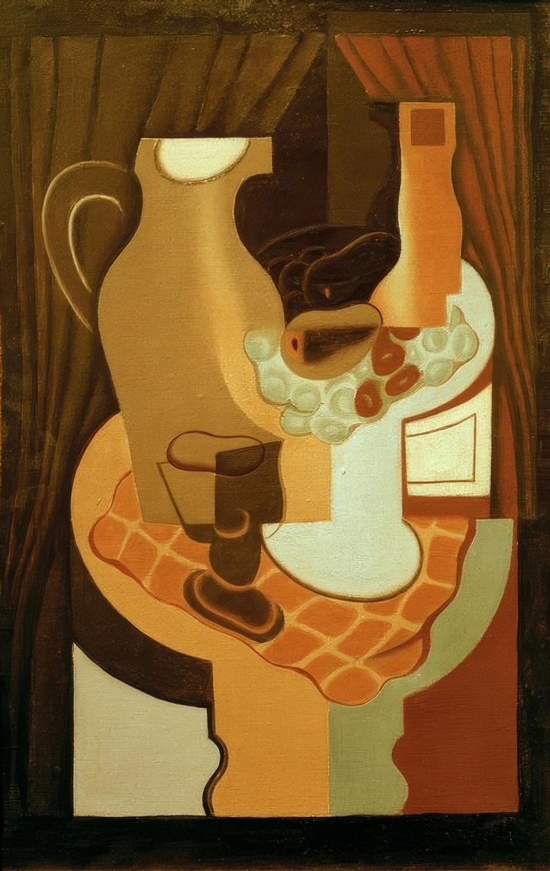 Kanna och fruktskål av Juan Gris