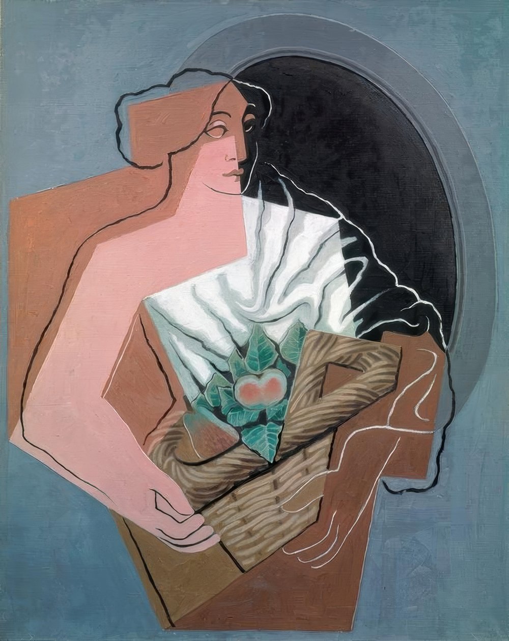 Kvinnan med korgen av Juan Gris