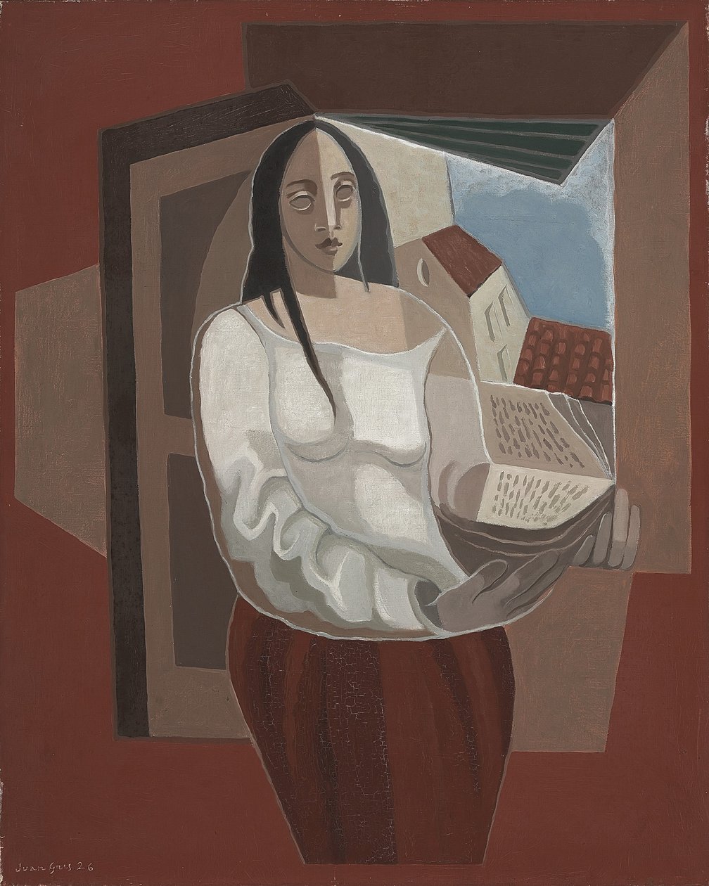 Läsaren, 1926 av Juan Gris