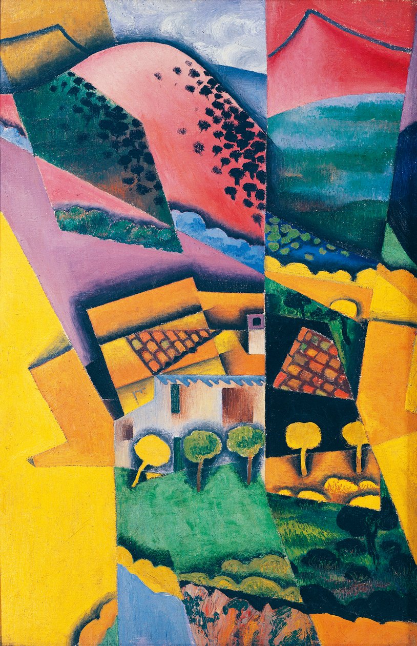 Landskap vid Ceret av Juan Gris