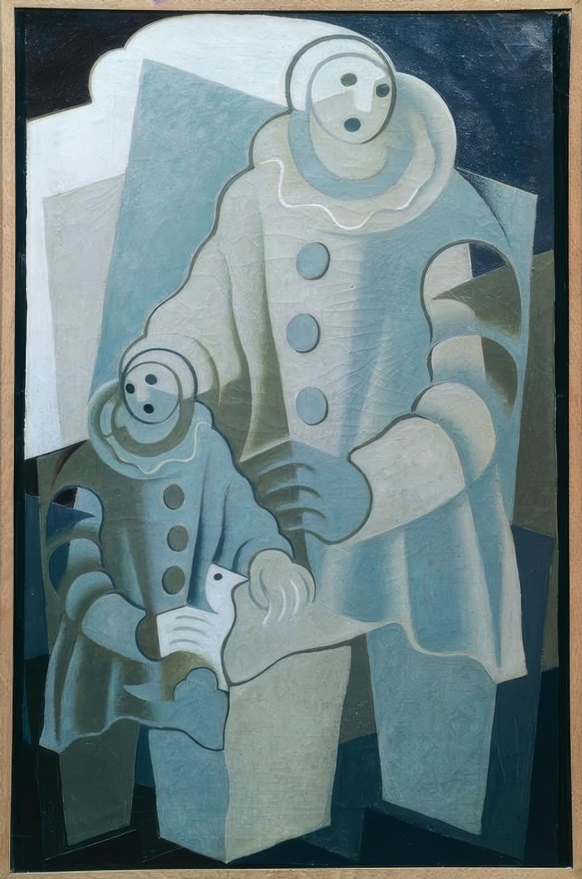 De två Pierrots av Juan Gris