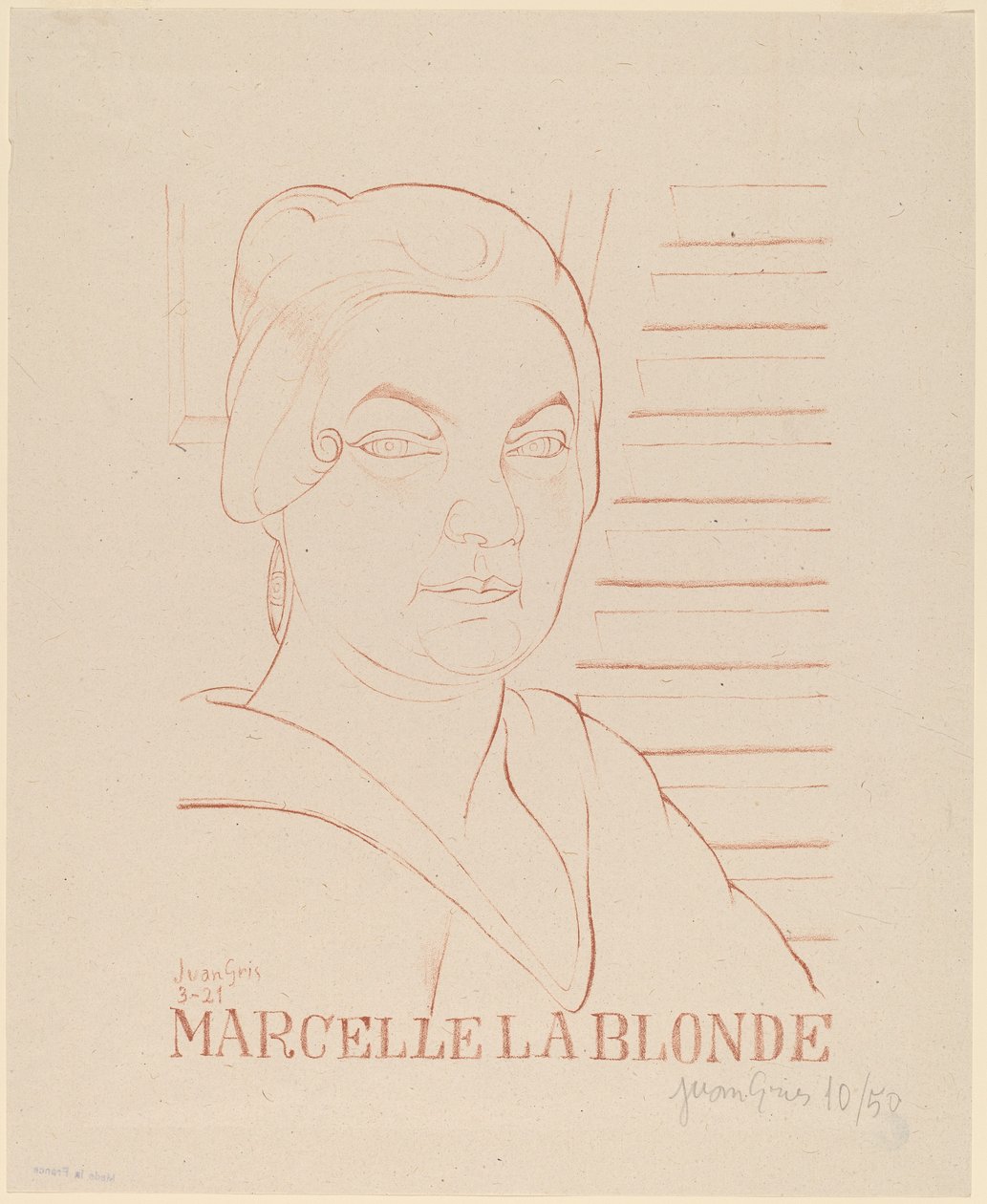 Marcelle den blonda av Juan Gris
