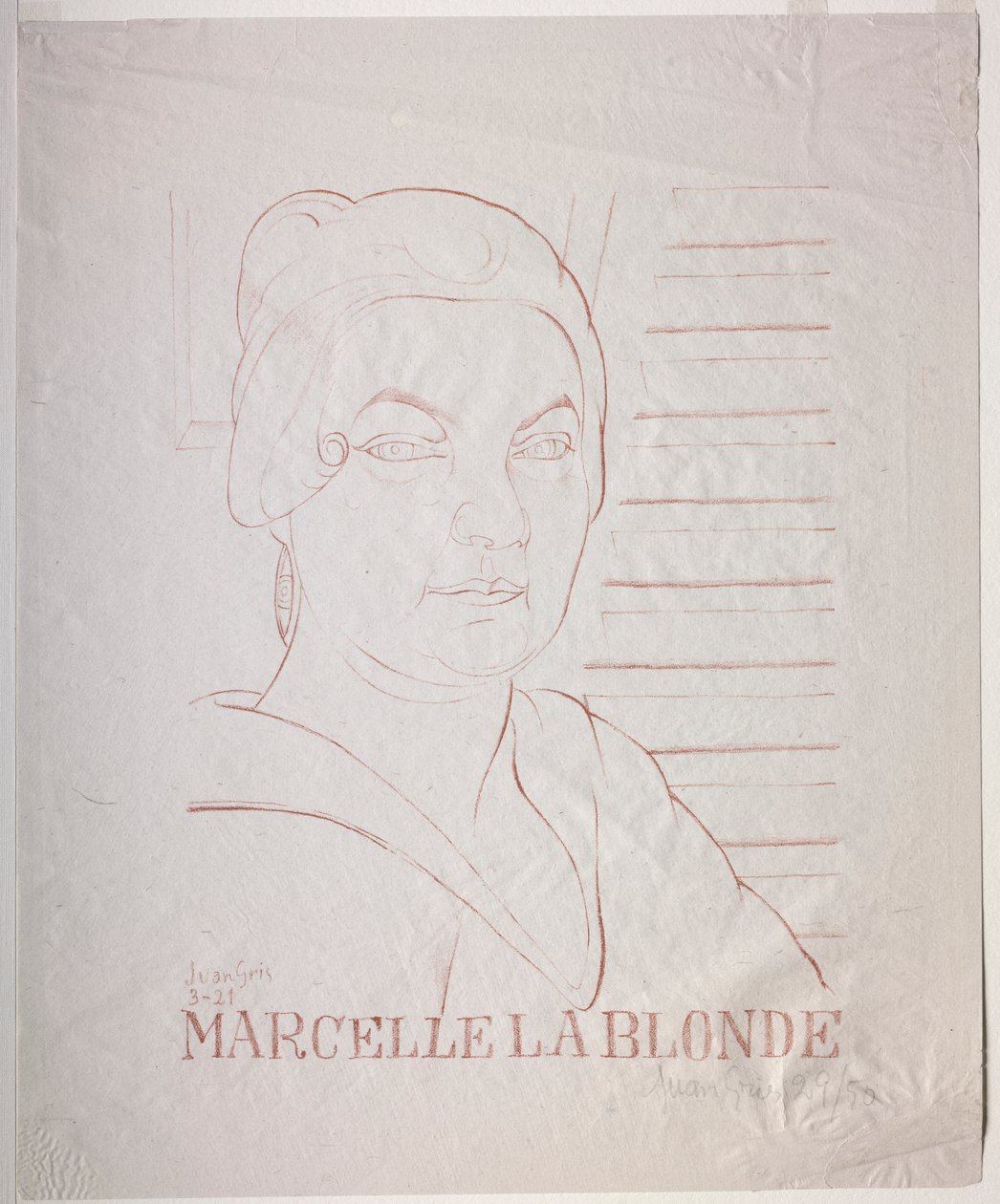 Marcelle den blonda av Juan Gris