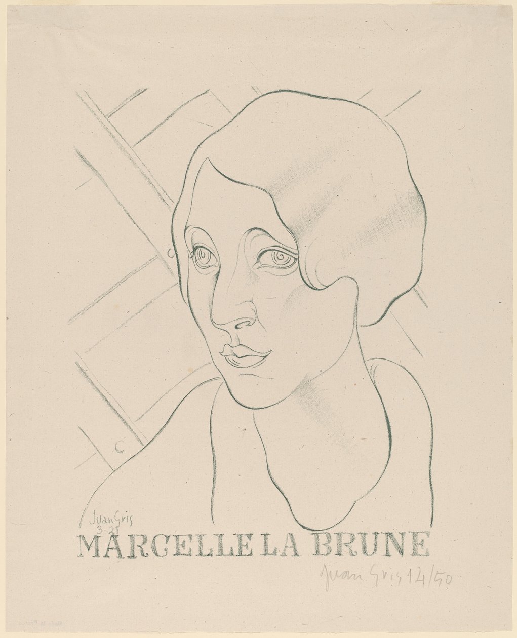 Marcelle den bruna av Juan Gris